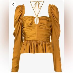 Ulla Johnson Rusched Keyhole Top